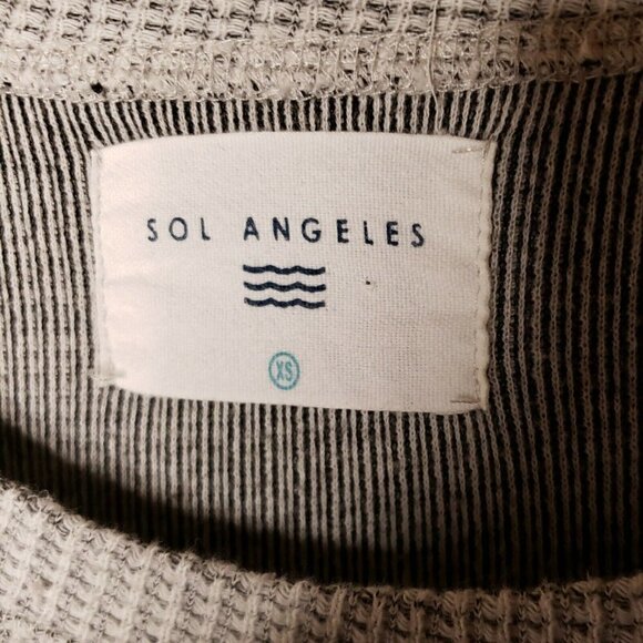 Sol Angeles Womens Cold Shoulder Long Sleeve Raw Hem Dress XS - Picture 5 of 7